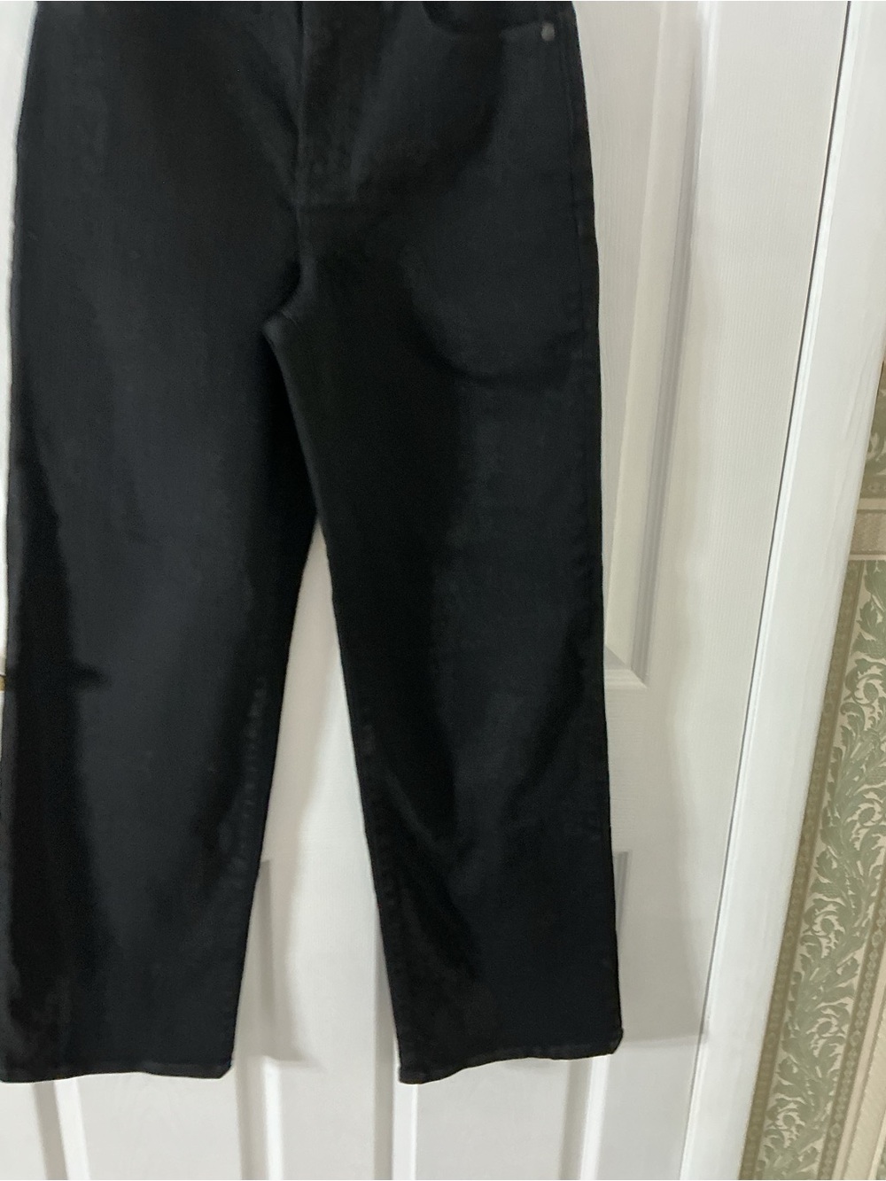 Madewell The Perfect Vintage Wide Leg Jeans 25 Black High Rise NWOT